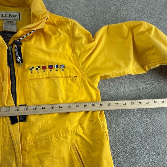 L.L. Bean Womens Nautical Jacket With Flag Details & Zip Pockets Small 5068 - Picture 6 of 9